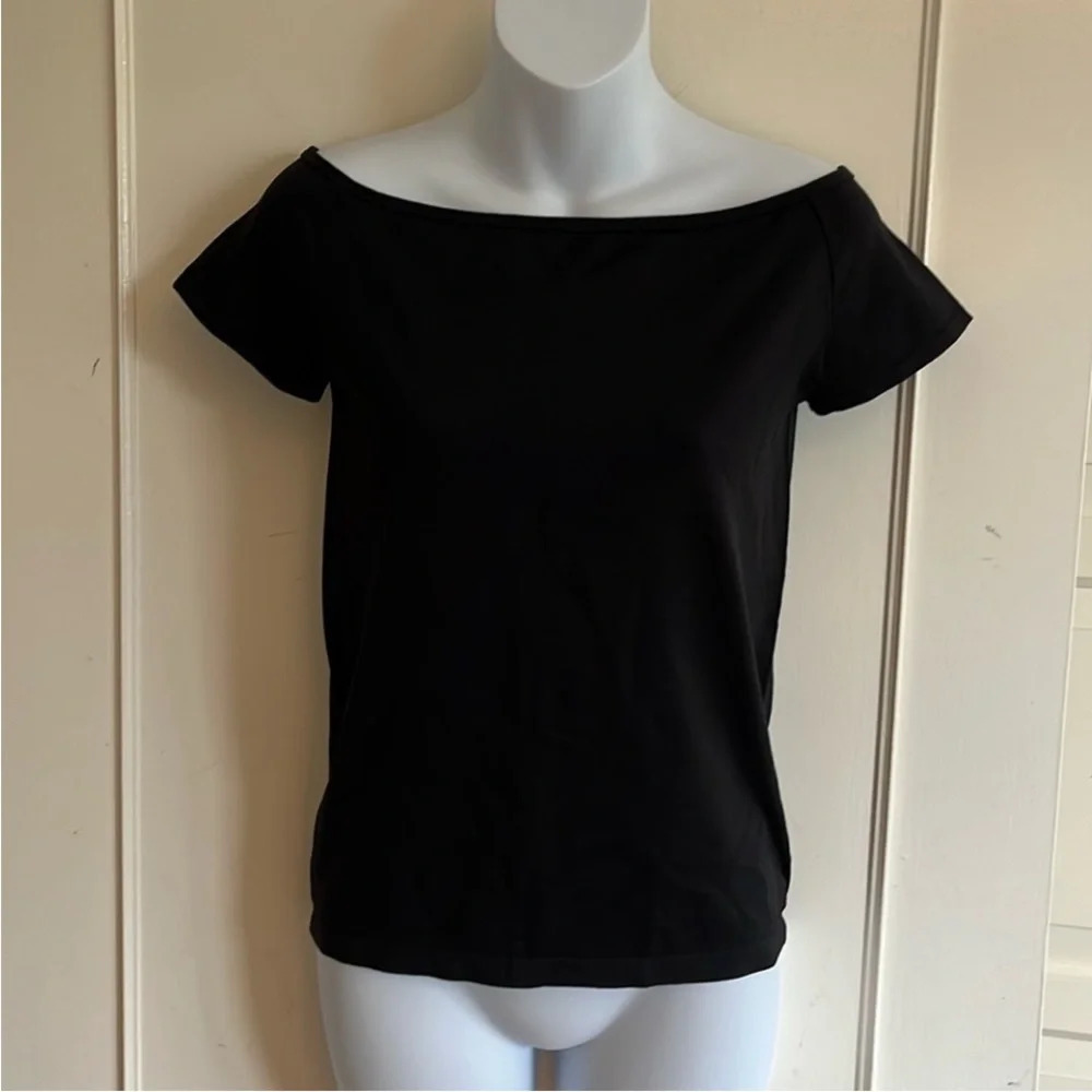 Helmut Lang Women's Open
Boat Neck Top black edgy minimalist size M/L Streetwear - Picture 6 of 11
